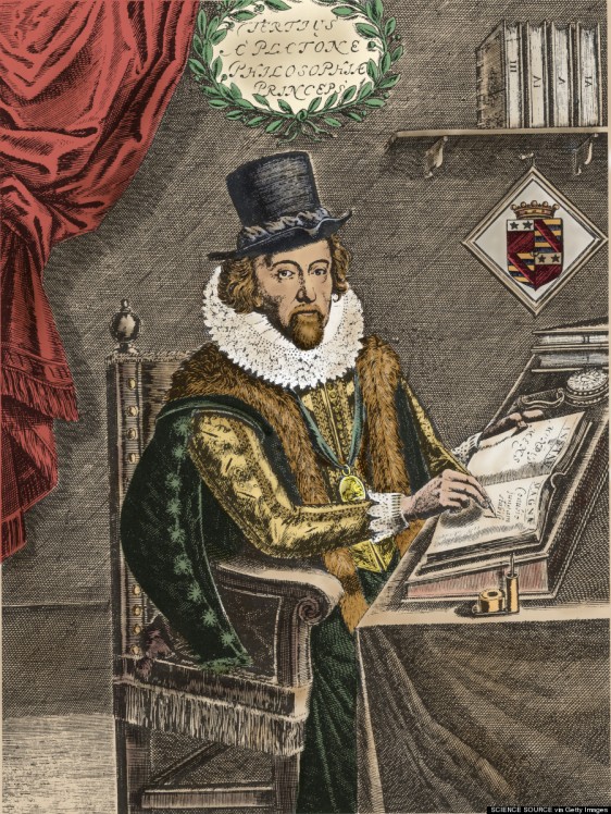Francis Bacon (1561-1626) was an English philosopher who defended the Scientific Revolution. In his most important work, Novum Organum, he proposed a rational method for scientific inquiry, one based on observation and experimentation. Colored Version of